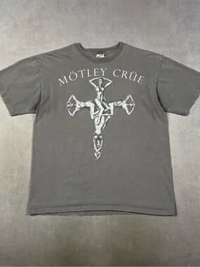 Anvil Mötley Crüe Short Sleeve Tee - Charcoal Vintage